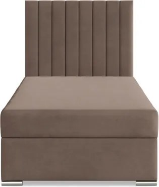 Čalúnená posteľ AGEN Velvet 90×200 cm hnedá
