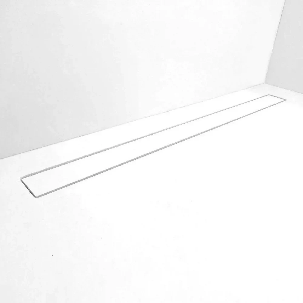I-DRAIN Liquid sprchový žľab z nerezovej ocele s roštom, pre liate podlahy, dĺžka 700 mm, biely, ED.SS.0700.W