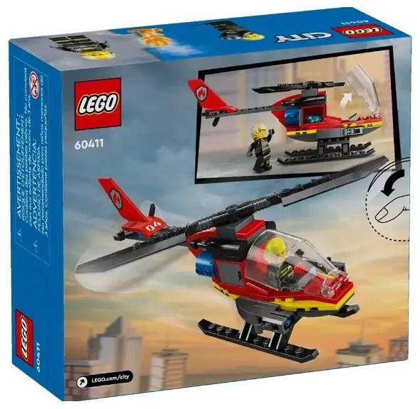 LEGO® City hasičský záchranársky vrtuľník (60411)