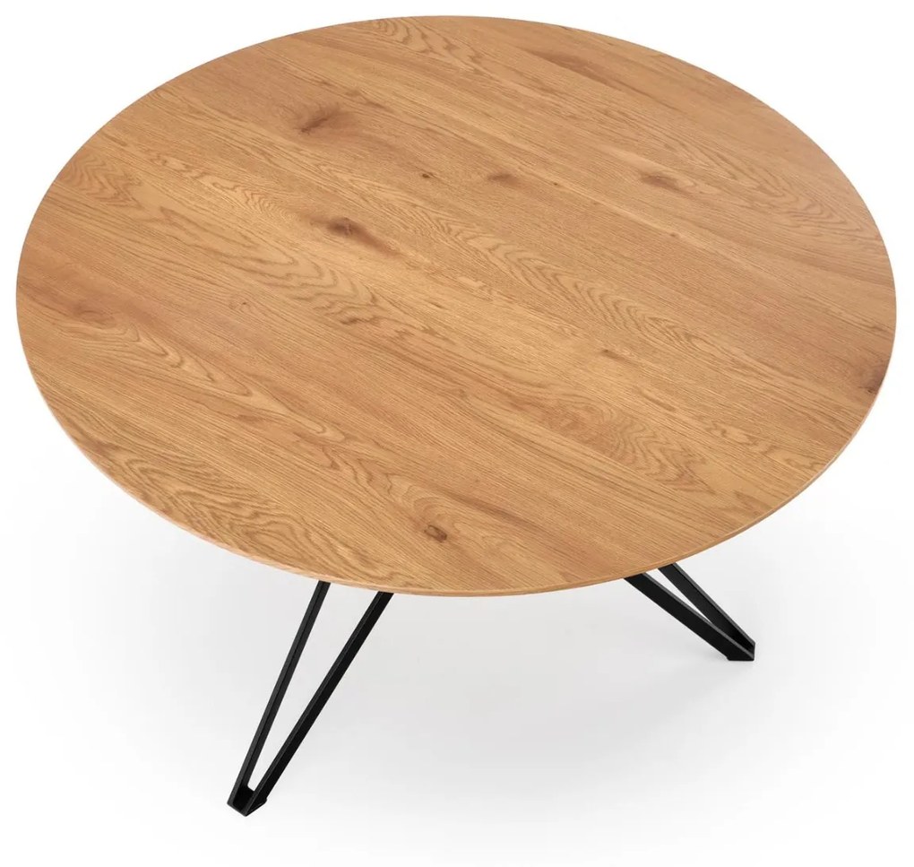 OKRÚHLY JEDÁLENSKÝ STÔL COSIMO ZLATÝ DUB 120 cm