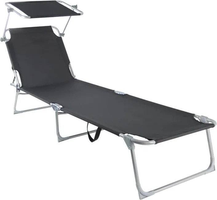 Relaxačné lehátko s nastaviteľnou strieškou SEBASTIAN
