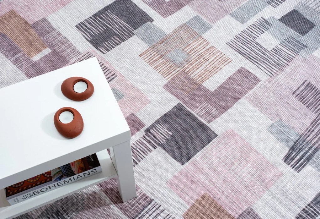 Kusový koberec Blair CA30018 cream – na von aj na doma, 160x230, ružová, chodba / predsieň, My Flair