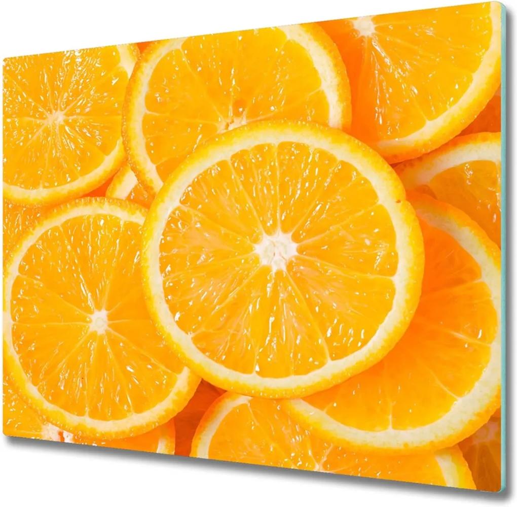 Sklenená doska na krájanie  oranžové plátky