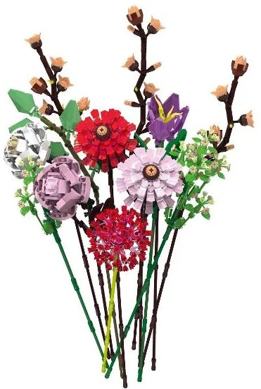 lupilu®  Stavebnica - kytica kvetov (kvety)  (100395027)