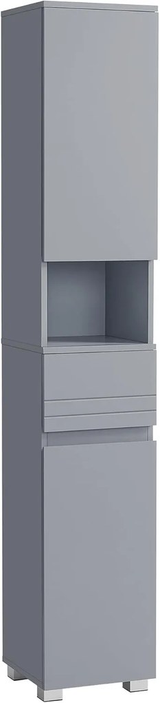 Kúpeľňová skrinka Vasagle Mista sivá
