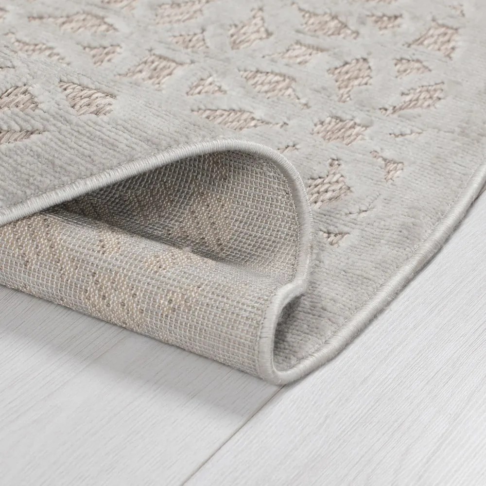 Sivý vonkajší koberec behúň 230x66 cm Argento - Flair Rugs