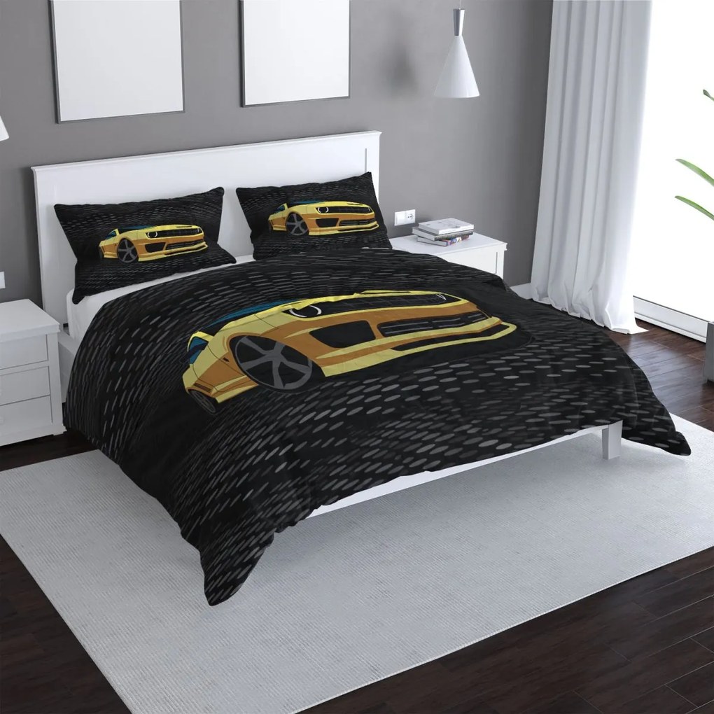 Sablio Obliečky Chevrolet Camaro Bodky - 140x220 / 90x70