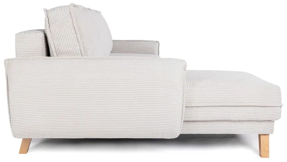 Variabilná béžová menčestrová rozkladacia rohová pohovka Tori – Bonami Selection