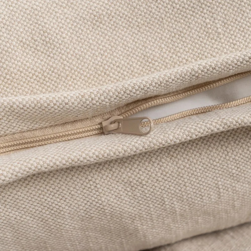 Krémová ľanová pohovka 180 cm – Ixia