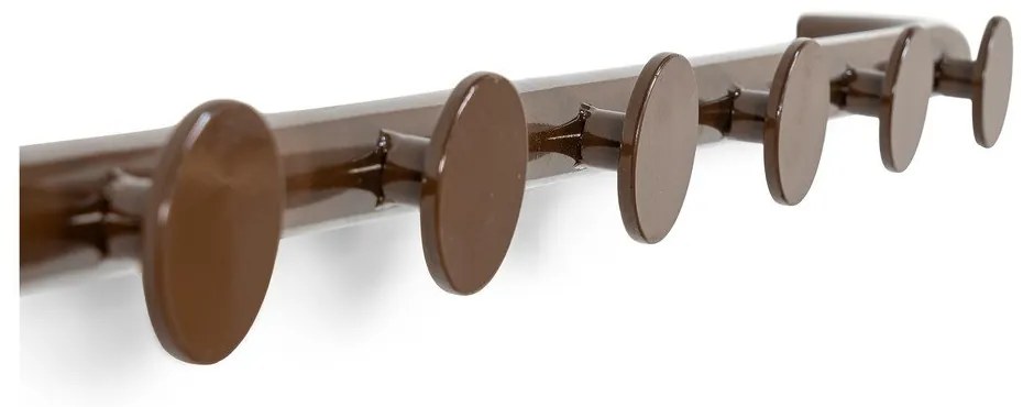 Tmavohnedý kovový nástenný vešiak 75 cm Retro – Spinder Design