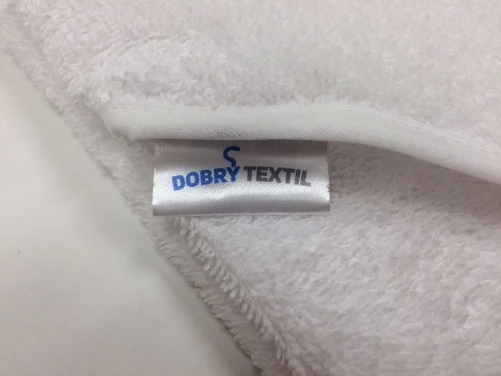 Bontis Detská osuška s kapucňou - Biela / biela