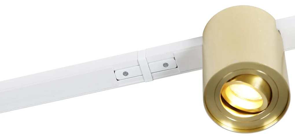 Koľajnicový systém zlatý a biely s 5 reflektormi 1-fázový - Rondoo Up