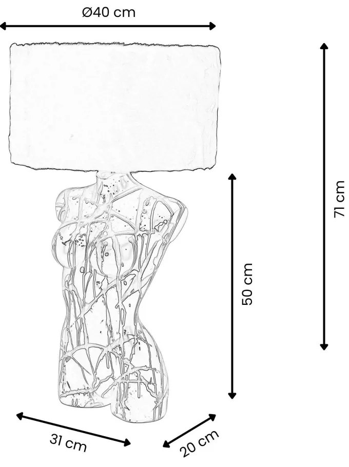 Italy design svietidlo Woman's Bust