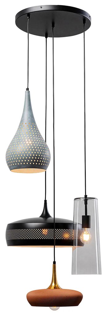 Melange visiaca lampa viacfarebná Ø64 cm