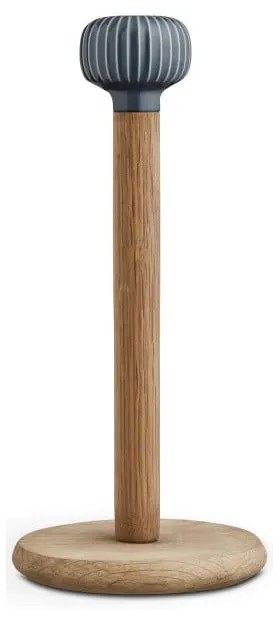 Stojan na papierové utierky z dubového dreva s antracitovým detailom z porcelánu Kähler Design Hammershoi