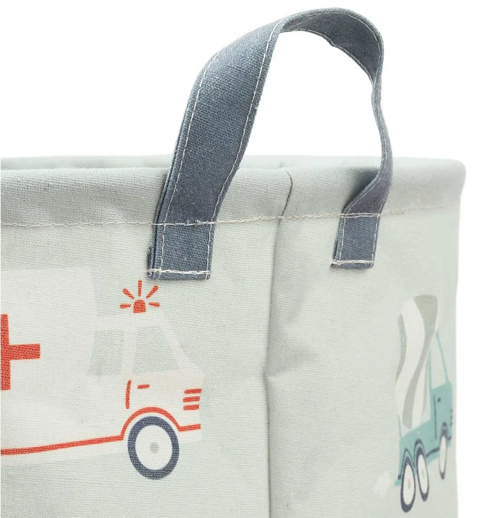 A Little Lovely Company - úložný kôš na hračky - vozidlá