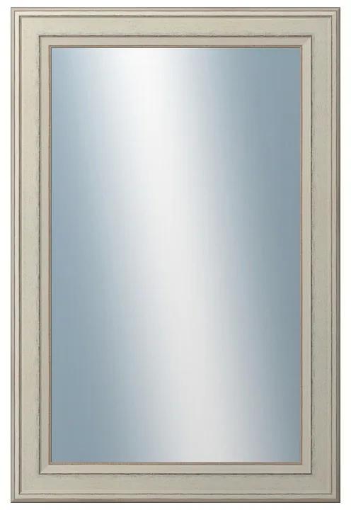 DANTIK - Zrkadlo v rámu, rozmer s rámom 40x60 cm z lišty STEP biela (3018)