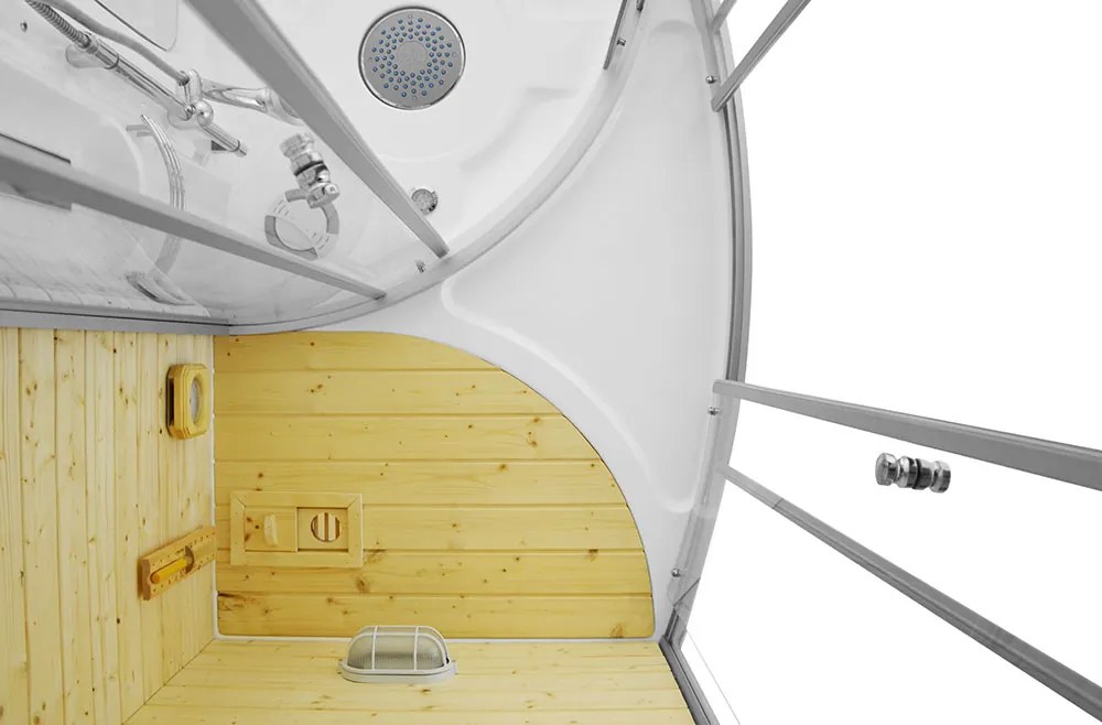 M-SPA - Suchá parná sauna s hydromasážnou funkciou 165 x 105 x 215 cm (MSPA1706-TRIO)