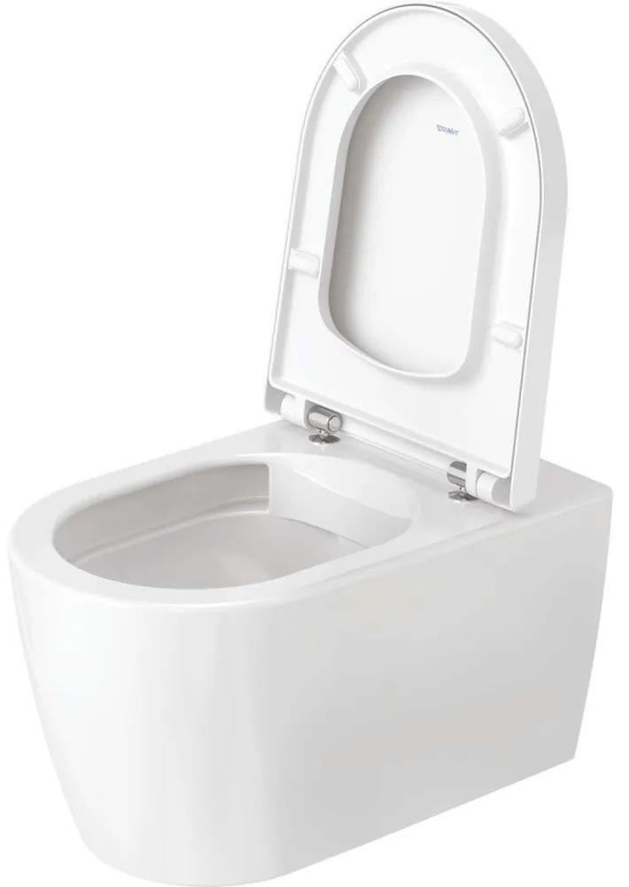 DURAVIT ME by Starck závesné WC Rimless s hlbokým splachovaním, 370 x 570 mm, biela/biela matná, 2529092600