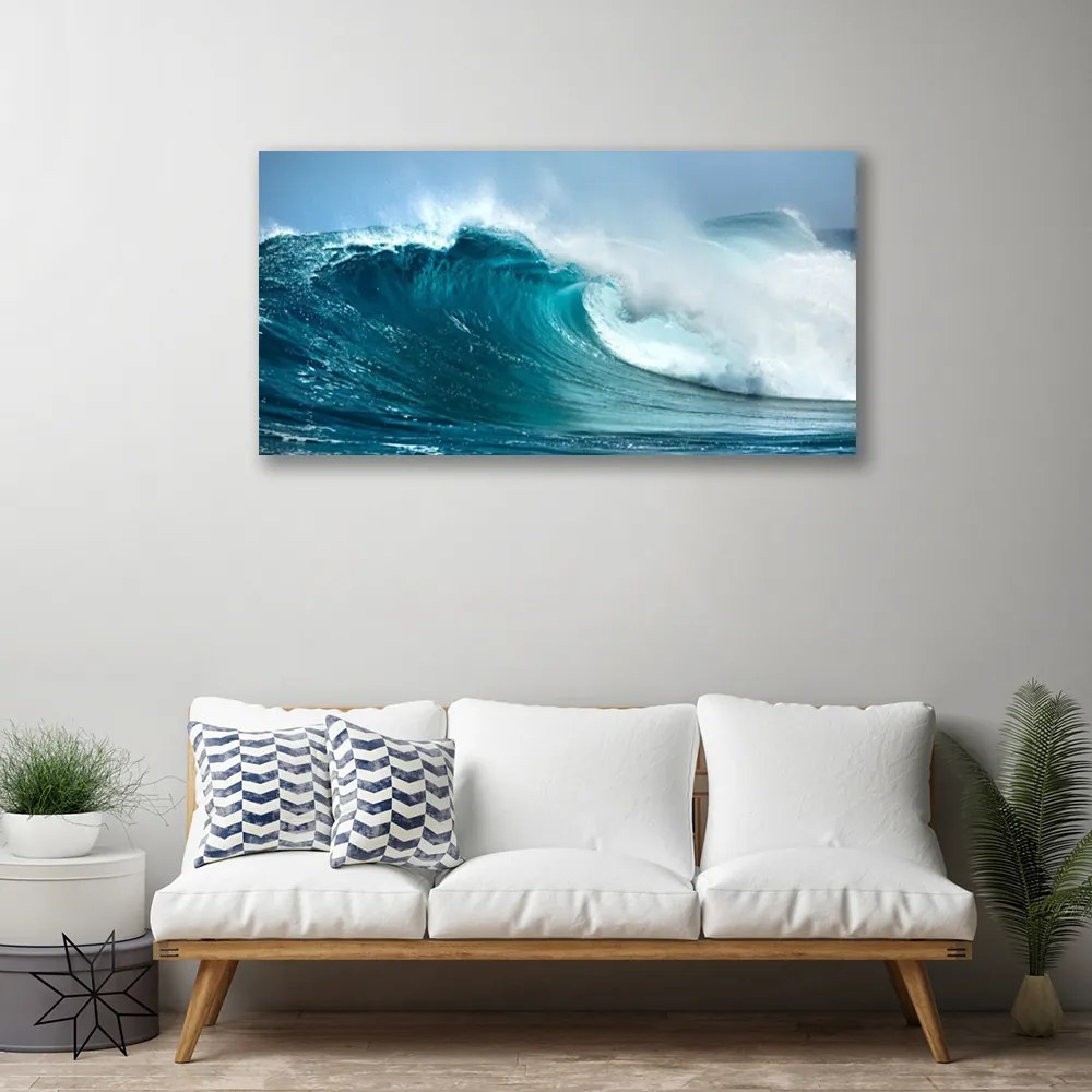 Obraz na plátne Vlny krajina 120x60 cm