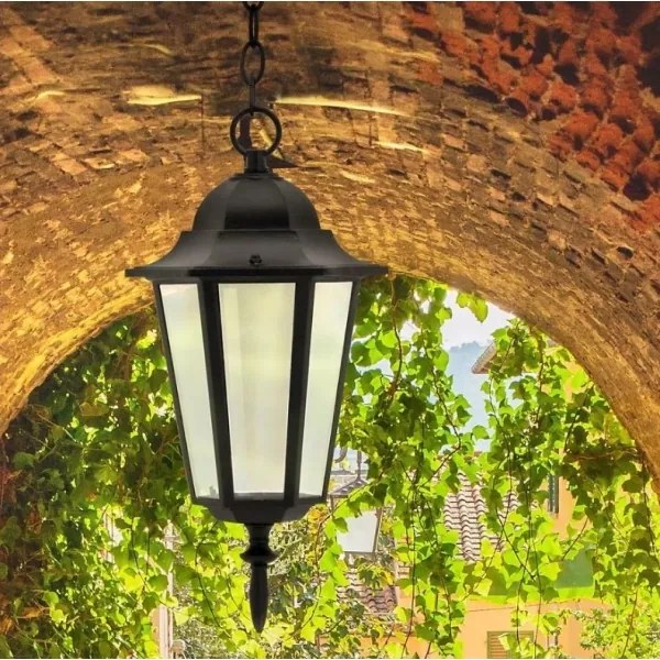 Vonkajší luster 1xE27/20W/230V IP43 čierna