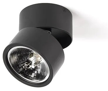 Moderné bodové svetlo čierne okrúhle nastaviteľné - Go Nine