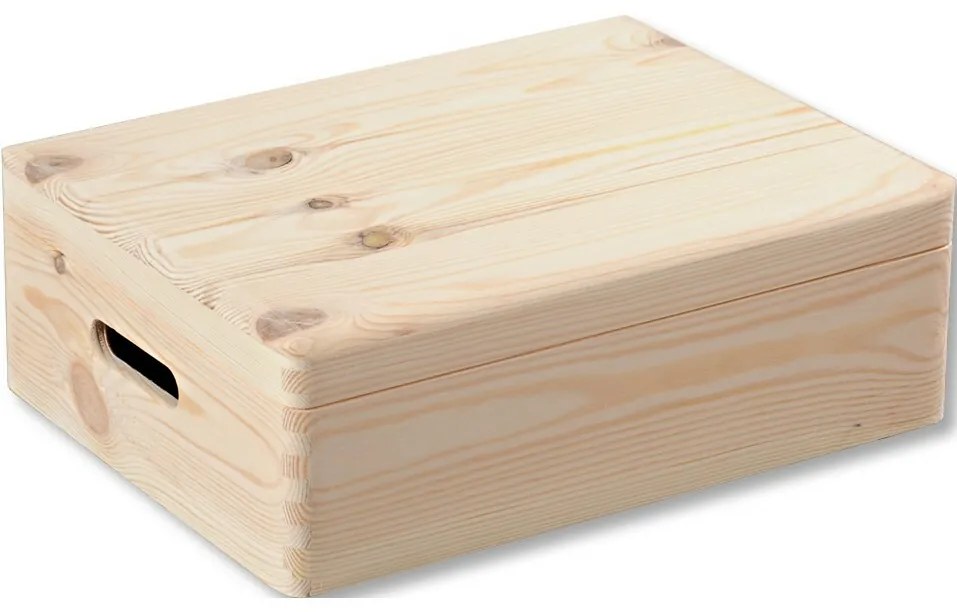 Kesper 69501 Úložný box s výklopným víkem borovice39 x 29 x 13,5 cm, M