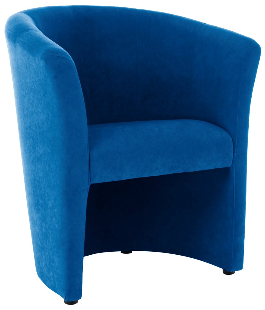 Klubové kreslo, modrá, CUBA