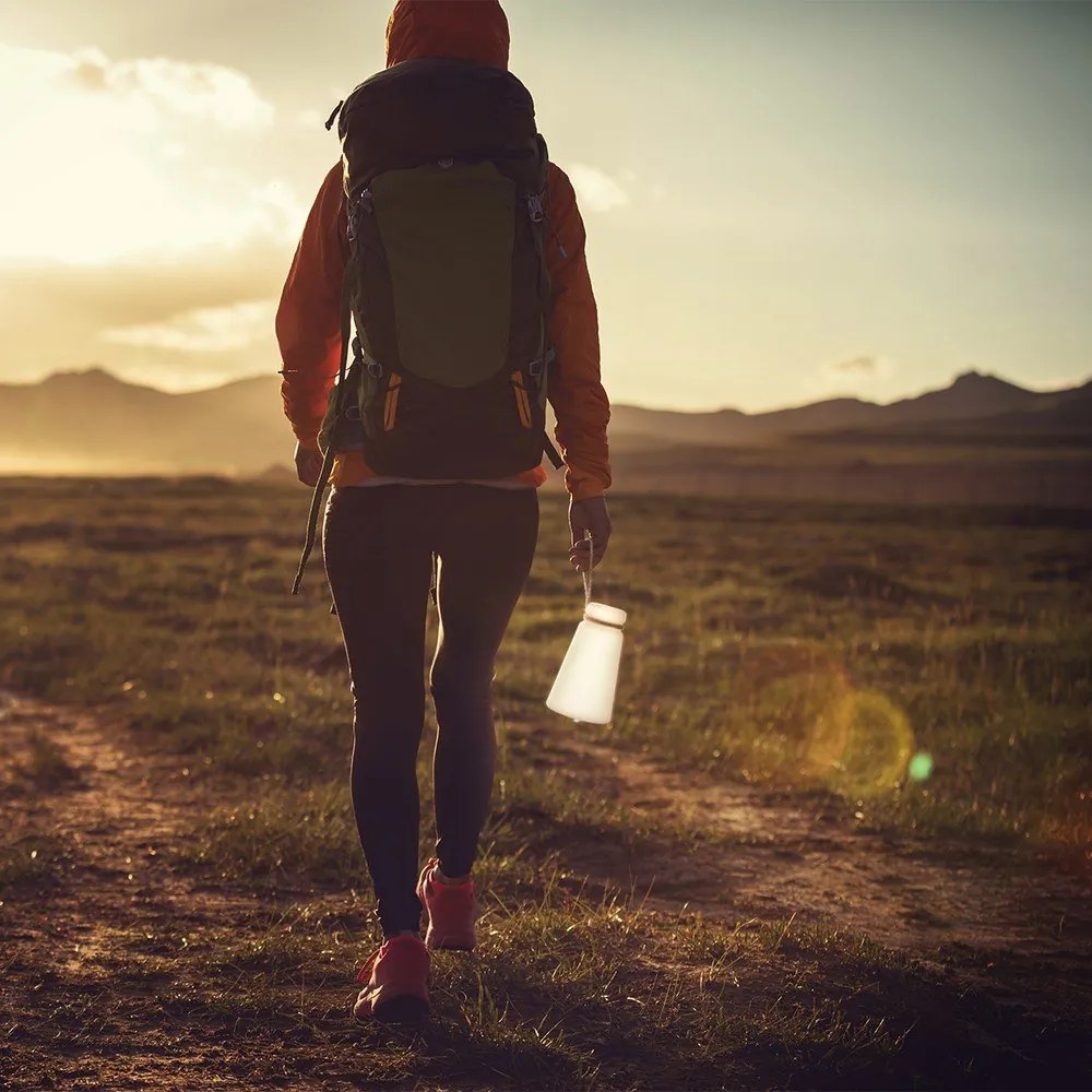 Bielo-hnedá LED stolová lampa (výška 20 cm) Bruno – Fischer & Honsel