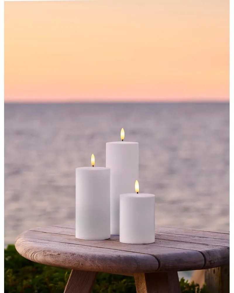 Exteriérové LED sviečky v súprave 3 ks (výška 20 cm) Sille – Sirius