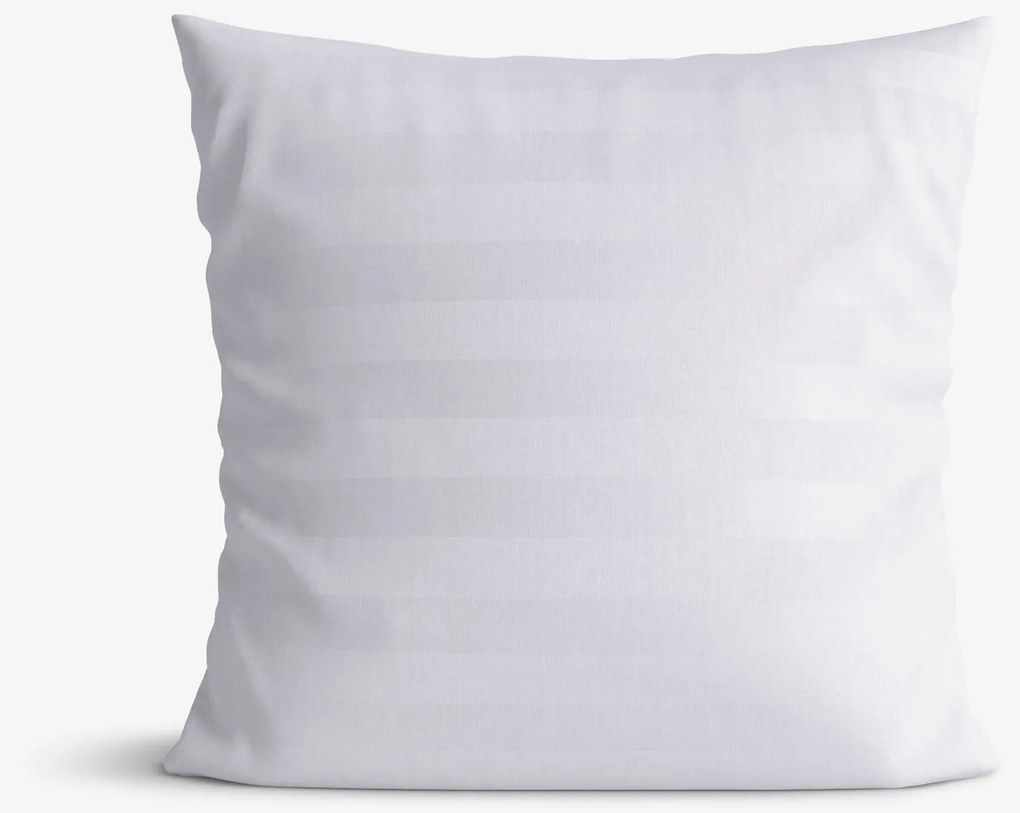 Goldea damašková obliečka na vankúš - svetlo sivé prúžky so saténovým leskom 40 x 40 cm