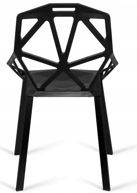 Set štyroch jedálenských stoličiek VECTOR čierne (4 ks)