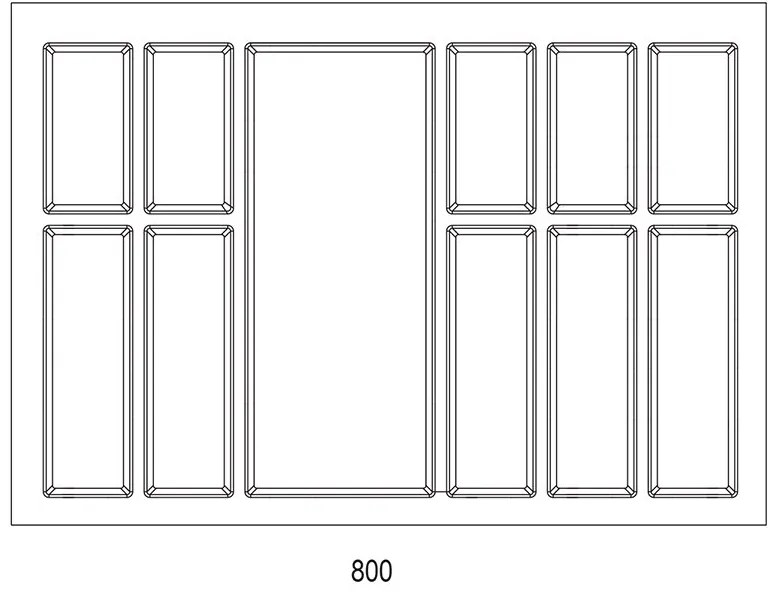 Agoform Príborník Classico 80 722 x 474 mm zrnitá biela
