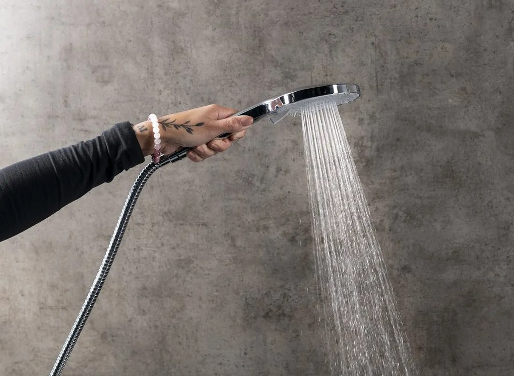 Sapho Sapho, ručná masážna sprcha, 3 režimy, silikon trysky, priemer 120mm, ABS, zlatá matná, SK879GBL