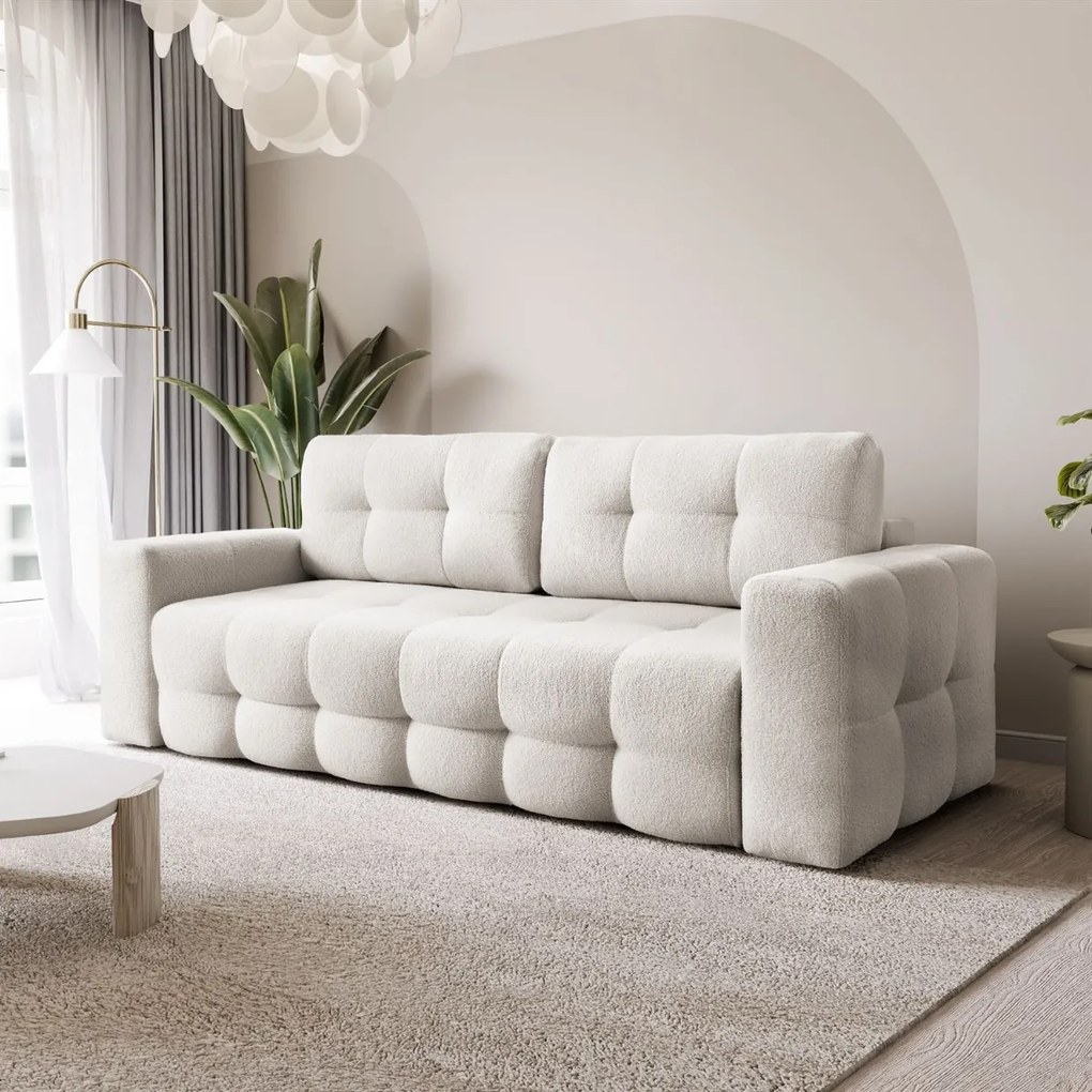 ROZKLADACIA POHOVKA ELODIE 3 MIESTNÁ QUELLE 03 KRÉMOVÁ BOUCLÉ