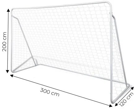 Futbalová bránka so sieťou, 300x200cm, ECOTOYS