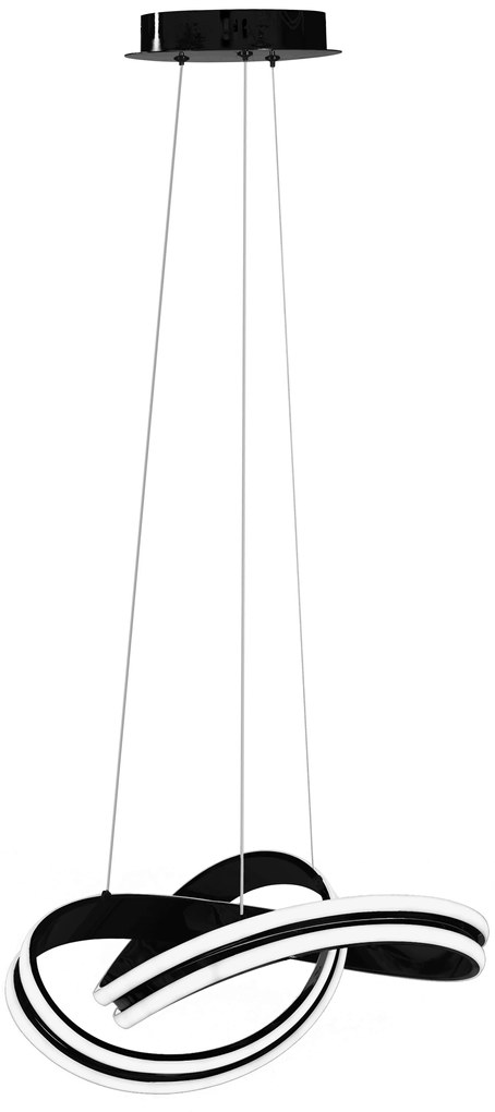 Toolight - LED závesné svietidlo APP817-CP + diaľkové ovládanie, čierna, OSW-04027