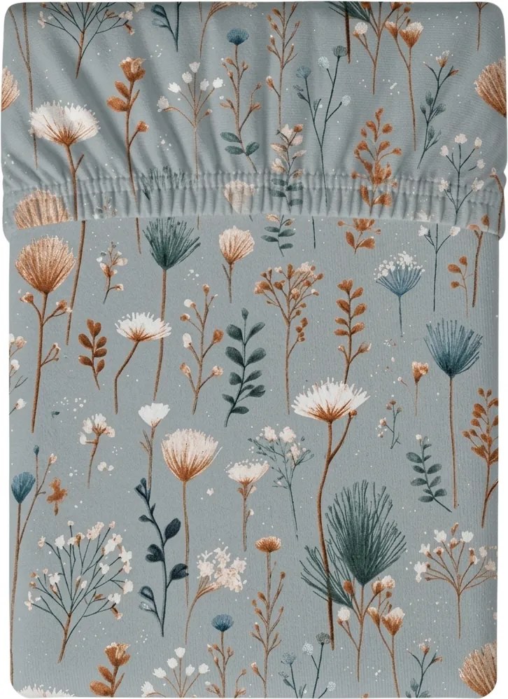 Plachta z mikrovlákna BOTANIC FIELD sivá 90x200 cm