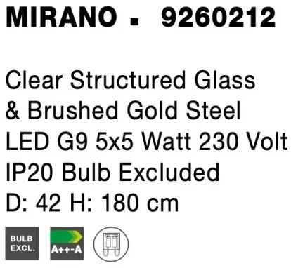 Retro luster Mirano 42 zlaté