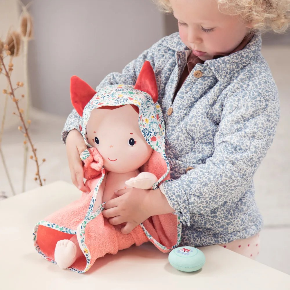 Lilliputiens - kúpací komplet s kvetinovou potlačou