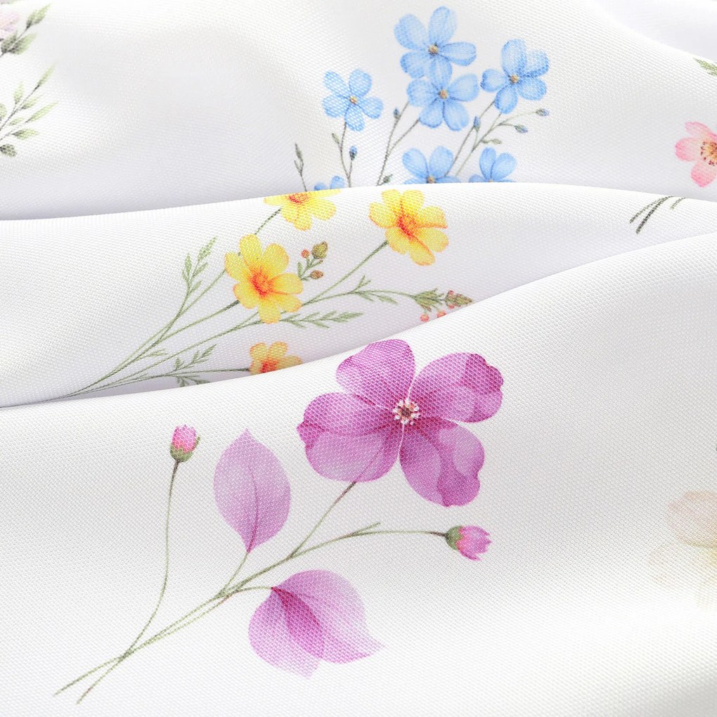 Goldea teflónová látka na obrusy - kvetinová záhrada 160 cm