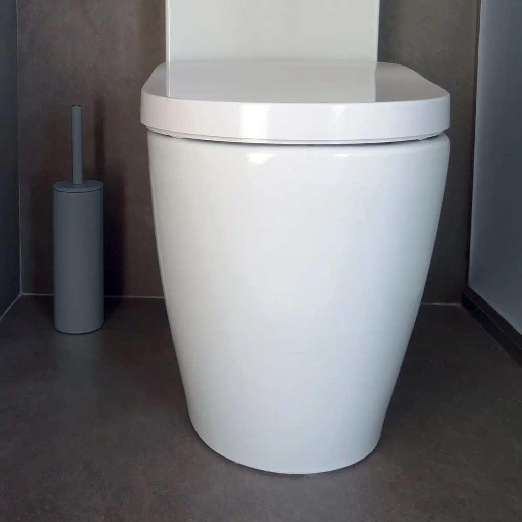 Spirella WC kefa Akira, matná sivá