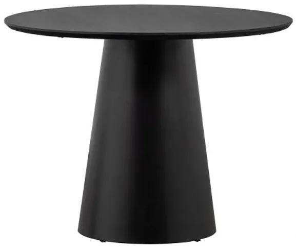 Nena jedálenský stôl čierny Ø102 cm