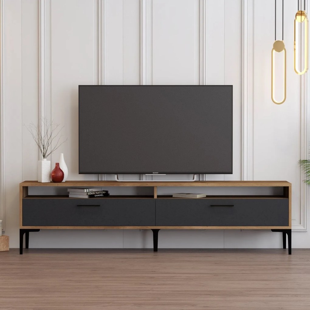 TV skrinka Istanbul 2 - Walnut Anthracite