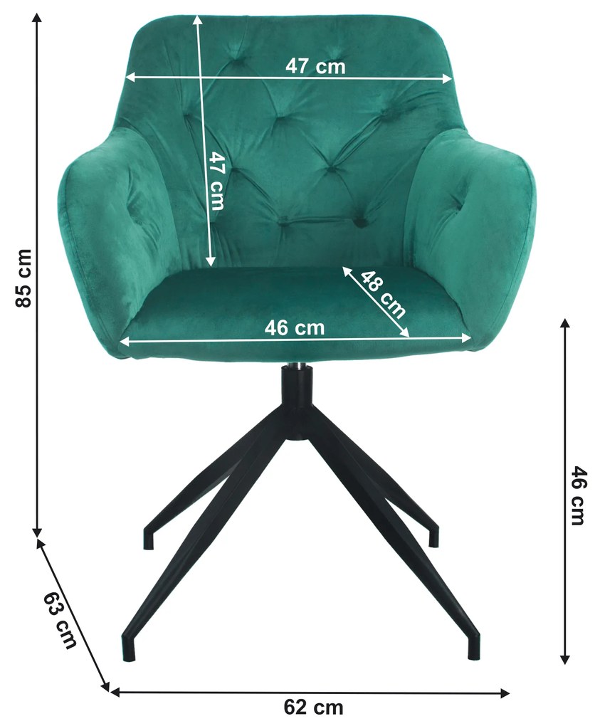 Otočná stolička Viata (zelená + čierna) . Vlastná spoľahlivá doprava až k Vám domov. 1064129