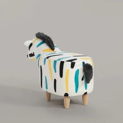 Farebná taburetka TREMY zebra