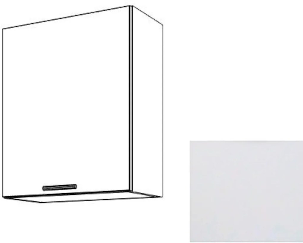 Kuchynská skrinka s dvierkami horná Naturel Gia 60 cm biela mat W6072BM