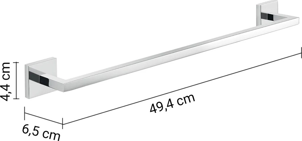 Gedy Gedy, ELBA držiak uterákov 500mm, chróm, A0214513