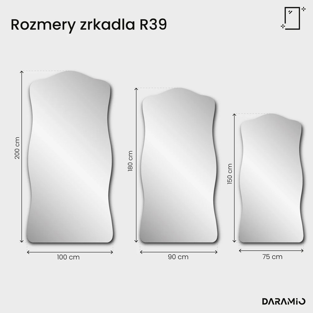 Antické zrkadlo s patinou Pure R39