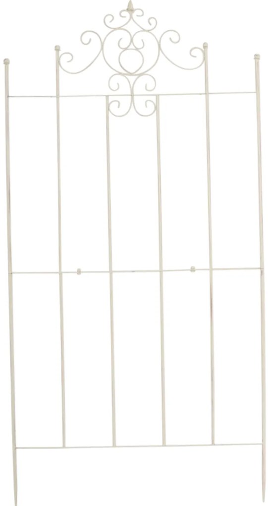 2x Mriežka na popínavé rastliny Paula - 180 x 85,5 cm - Krémová antik